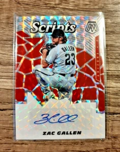 Zac Gallen 2021 Panini Mosaic Scripts Auto Diamondbacks - Imagen 1 de 2