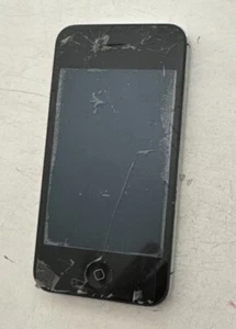 Apple iPhone 4S 16GB Schwarz  Ungeprüft Teilespender  Glasbruch - Bild 1 von 2