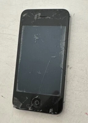Apple iPhone 4S 16GB Schwarz  Ungeprüft Teilespender  Glasbruch - Bild 1 von 2