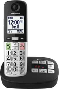 Panasonic Cordless Phone KX-TGU430 Answering Machine Expandable1 Handset Black - Picture 1 of 6