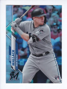 2020 Topps Series 2 #658 CHAD WALLACH RC Miami Marlins RAINBOW FOIL ROOKIE CARD - Picture 1 of 2