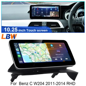 Android Car GPS 10.25'' 4+64G Radio Video For Mercedes Benz C W204 2011-2014 RHD - Picture 1 of 12