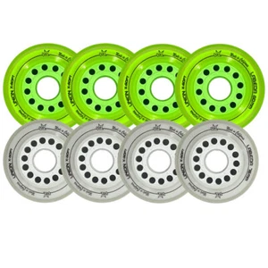 Juego de ruedas Labeda 80 mm/76 mm Hilo Union X-Soft en línea interior patinete hockey - Imagen 1 de 5