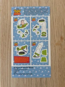 1995 Toy Story Buzz Lightyear Cut Out Promo 4 Card Sheet P1 P2 P3 P4 Skybox - Picture 1 of 1