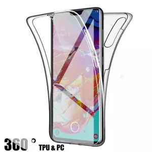 CLEAR FULL 360 Case Samsung S24 S23 S22 S21 FE S21 A52s Shockproof Phone Cover - Picture 1 of 8