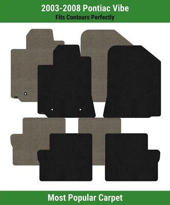 Alfombrillas Lloyd Ultimat fila delantera y trasera para Pontiac Vibe 2003-2008  Foto 1 de 4