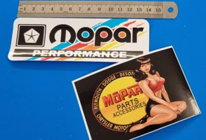 Mopar Performance Sticker set of 2 UV indoor outdoor vinyl - Picture 1 of 1