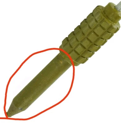 Soviet Army -   ORGINAL POMZ WOODEN PIN. 1960s. - Image 1 of 4