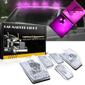 Clear Cab Roof marker light W/ T10 Pink Bulbs LED Assembly for Hummer H2 03-2009 - Bild 1 von 8
