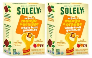 Solely Organic Mango & Orange Whole Fruit Gummies 2 Pack - Picture 1 of 2