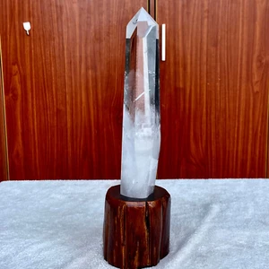 3LB Natural White Crystal Obelisk Transparent Quartz Energy Column Reik - Picture 1 of 16