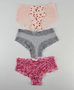 Bragas descaradas con ribete de encaje Victoria's Secret talla x 3 piezas - pequeñas - Imagen 1 de 21