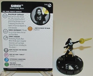 SHRIEK 048 Spider-Man and Venom Absolute Carnage Marvel HeroClix Rare - Bild 1 von 1
