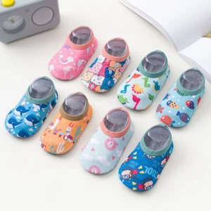 Kleinkind Baumwolle Cartoon Kinder Baby Socken Säugling rutschfest Baumwolle Bodensocken Schuhe - Bild 1 von 62