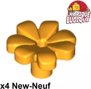 Lego 4x Fleur Flower Friends 7 pétales Petals bright light orange clair 32606 NW - Picture 1 of 1