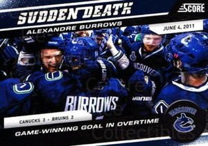 2011-12 Score Sudden Death #9 Alexandre Burrows