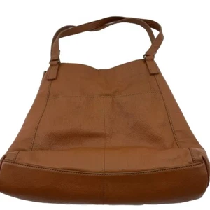 Steven Tote Bag Large Inner Pockets Expandable Zip Button Many Pockets Brown - Picture 1 of 8