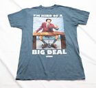 Anchorman Unisex Adults Ripple Junction Ron Burgundy T-Shirt BE5 Blue Small