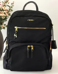 TUMI Voyageur Carson Zaino Donna Oro Nero Hardware 1099631041 - Foto 1 di 8