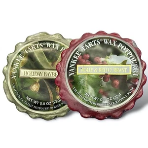 Yankee Candle Wax Potpourri Tarts- Holiday Bayberry & Holly Red Currant - Picture 1 of 7