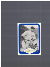 Burleigh Grimes Chicago Cubs 1975 Great Plains Greats Wichita Airport Card