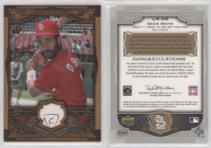2006 SP Legendary Cuts Legendary Materials Bronze /99 Ozzie Smith #LM-OS HOF