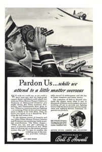 1943 Bell & Howel Filmo: Pardon Us Little Matter Vintage Print Ad - Picture 1 of 1