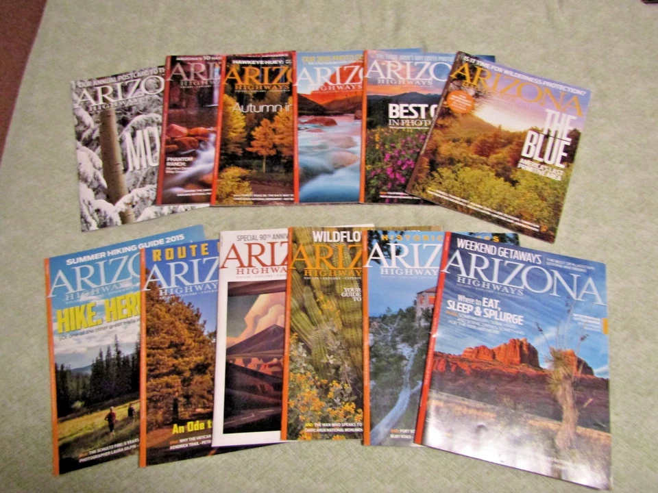 2015 ARIZONA HIGHWAYS MAGAZINE COMPLETE FULL YEAR SET OF TWELVE Foto 1 de 1