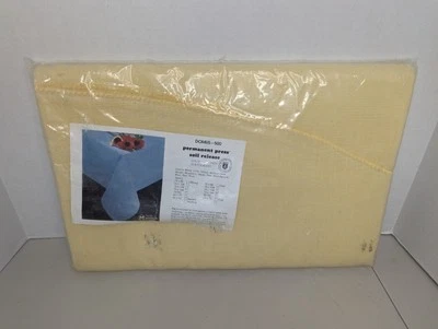 Vintage Matouk Domus 500 Belgian Linen Blend Tablecloth 70" x 144" Pale Yellow - Image 1 of 4