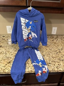 Conjunto de sudadera y pantalones H&M Sonic The Hedgehog azul - Imagen 1 de 8