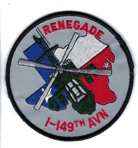 PATCH US ARMY CO 1-149th AVN RENEGADE - Picture 1 of 1