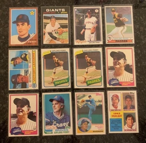 GAYLORD PERRY CARD LOT 1978-1984 (12 TOTAL) W/ROOKIE REPRINT..............NRMT - Picture 1 of 2
