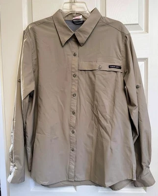 Camisa tostada Little Donkey Andy de secado rápido UPF 50+ ventilada manga enrollable para mujer XL Foto 1 de 4