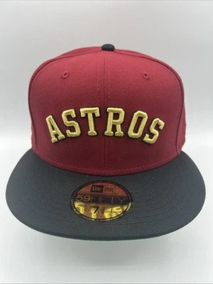 Houston Astros Hat New Era 59Fifty "Swingin Orbit" Fitted SZ 7 3/4 Cap H39 - Image 1 of 4