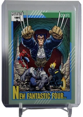 Nueva tarjeta Fantastic Four 1991 Impel Marvel Universe #149 Wolverine SpiderMan Hulk Foto 1 de 4