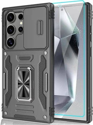 For Samsung Galaxy S24 Ultra Case with Screen Protector Full Body,Camera Cover