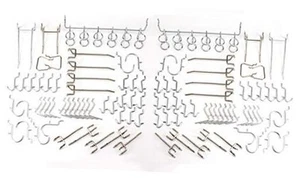 100pc 1" x 1/8" Pegboard Hook Assortment Set Shelve Hanger Garage Storage Shop - Picture 1 of 5