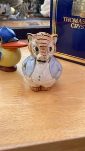 RARE Antique German Porcelain Anthropomophic TIGER Pepper Pot Shaker C19th - Picture 1 of 1
