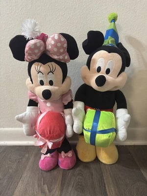 Large Disney Mickey and Minnie Mouse Standing Plush Birthday Party Door Greeter  - Image 1 of 4