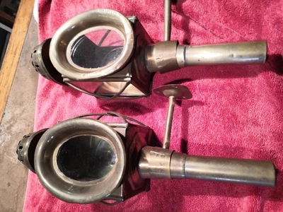 Anciennes lanternes  de calèche Fiacre décoration jardin maison , XVIII , XIXème - Photo 1/4