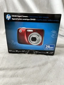 Blue HP CW450t Digital Camera Touch Screen 12.1 MP 4x Zoom For Part ONLY! Reads - Picture 1 of 13