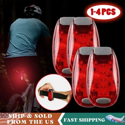 1-4PCS Bike Bicycle Light Rear Tail Flashing Safety USB Warning Lamp for Cycling - Image 1 of 4