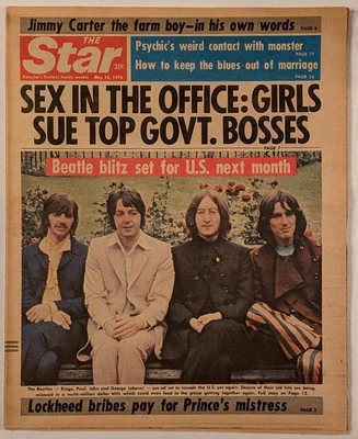 Beatles Cover on The Star Tabloid Magazine - May 18, 1976, Vol. 3, No. 20 - Imagem 1 de 2