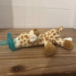 Wubbanub Mary Meyer Plush Giraffe Pacifier Soother 7” Stuffed Animal Baby Toy - Picture 1 of 16