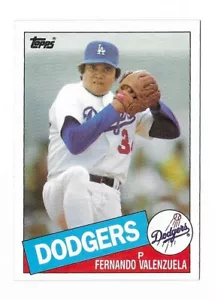 Tarjeta coleccionable de béisbol Fernando Valenzuela 1985 Topps #440 LA Dodgers Salón de la fama - Imagen 1 de 2