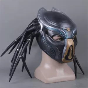 Movie Predator Latex Mask Halloween Cosplay Costume Props Party Helmet Headgear - Picture 1 of 7