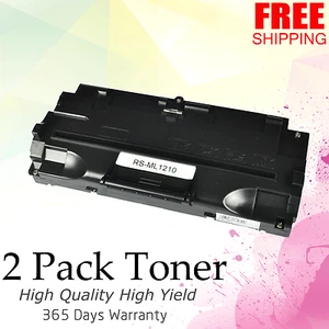 Compatible for Samsung ML-1210D3 ML1430 - Black Laser Toner Cartridges - 2 Pack - Picture 1 of 3