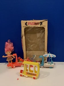 IDEAL FLATSY DOLL PLAYTIME PLAYSET - 1973 RARE In Original Box W/Doll - Picture 1 of 12