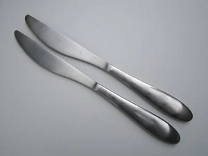 TOWLE LIVING COLLECTION "ALPINE" stainless flatware, 2 dinner knives 9-5/8" used - Picture 1 of 4