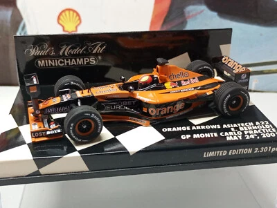 MINICHAMPS ORANGE ARROWS ASIATECH A22 BERNOLDI 2001 1/43 SCALE MODEL 400 010115 - Image 1 of 4